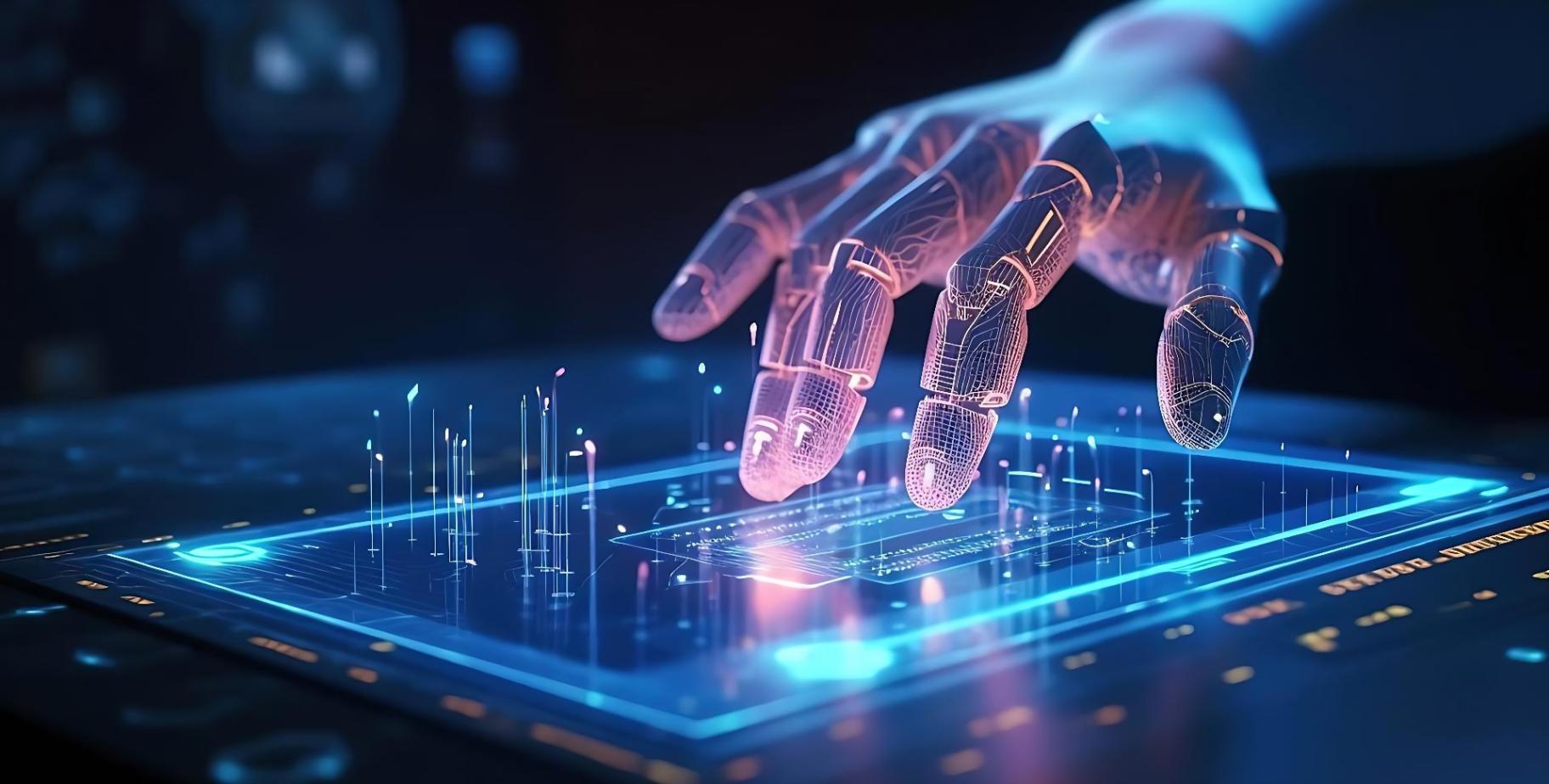 Students working collaboratively on AI decision-making projects in modern classroom setting